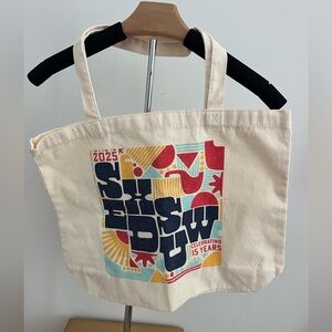 SXSW EDU Celebrating 15 Years Canvas Tote Bag - Cream- NEW